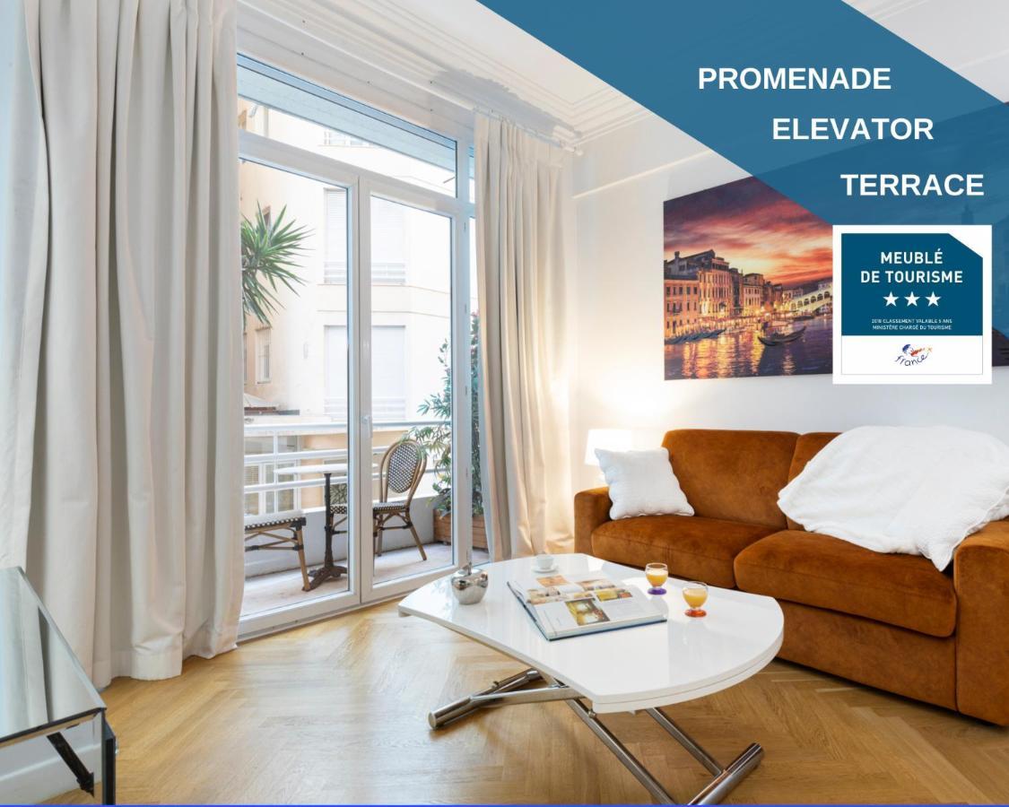 Апартаменты Promenade, 2Pieces Chic Et Clim Avec Terrasse Ницца Экстерьер фото